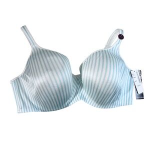 Addition Elle Blue Striped Underwire Bra Size 42DD NWT Brand New